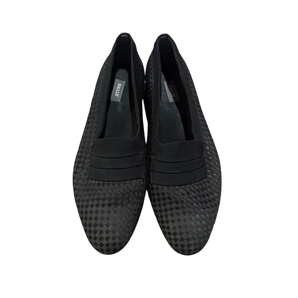 Bally Pierre Opera Tuxedo Black Dress Loafers Men's Sz. 13N